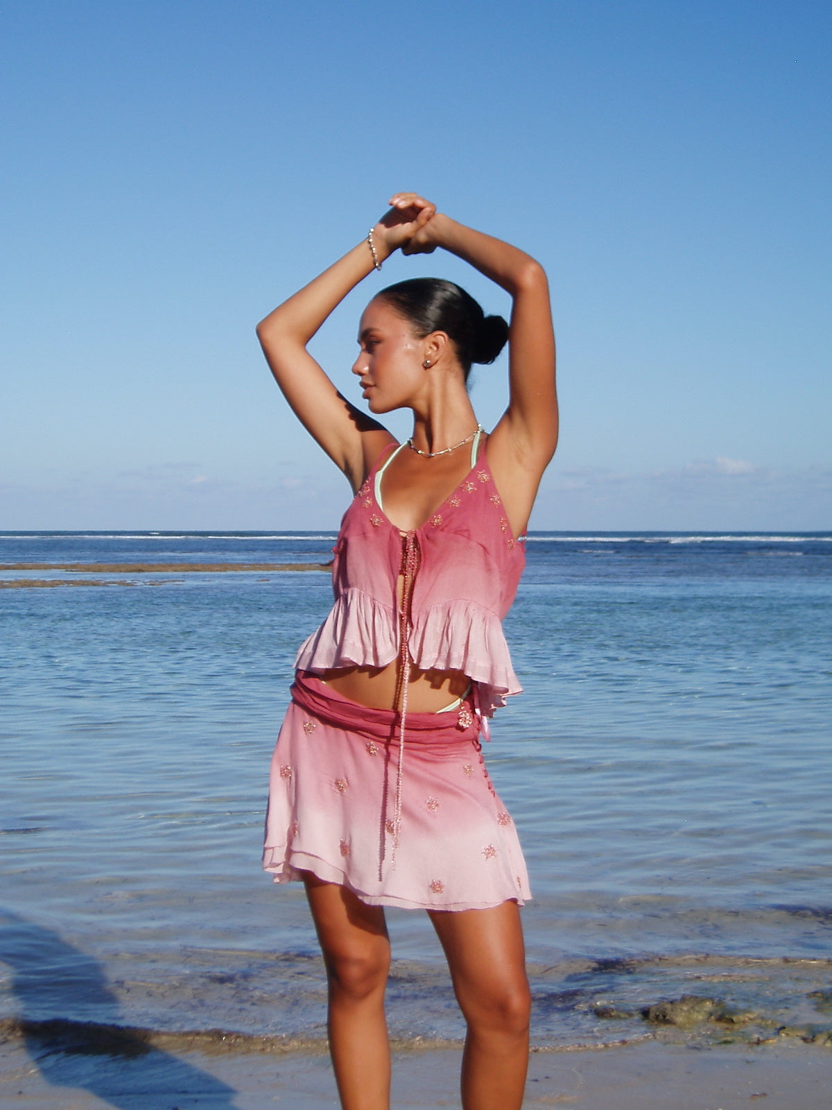 Fleur Two-Way Skirt - Ciel Rose
