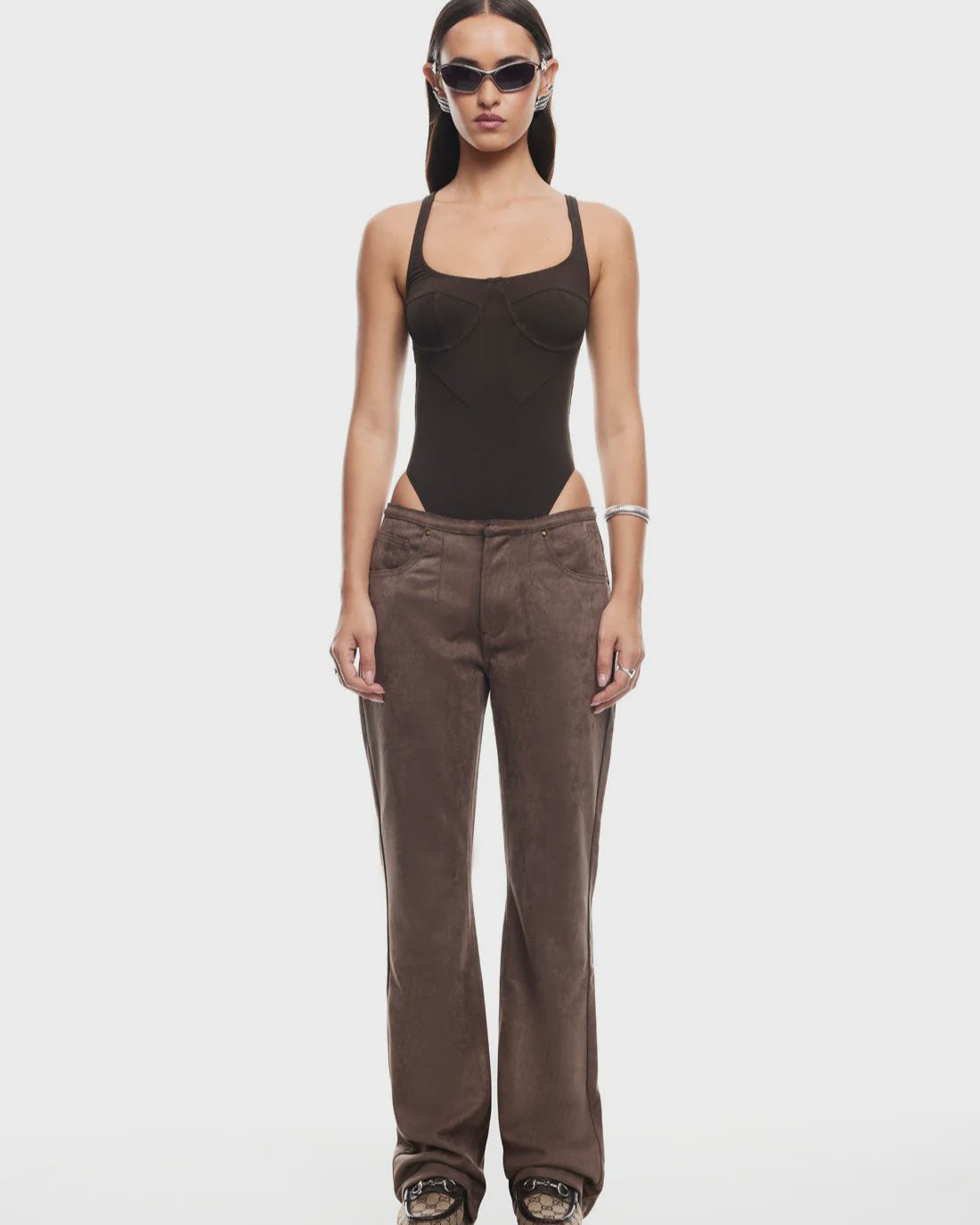 Je Taime Bodysuit - Chocolate