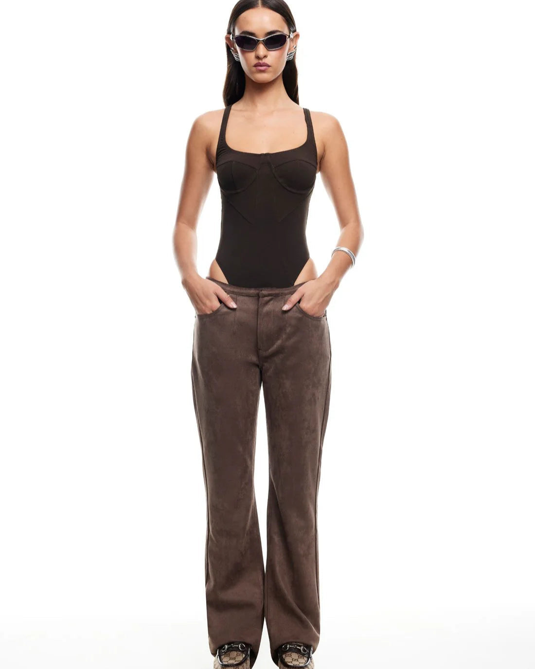 Je Taime Bodysuit - Chocolate