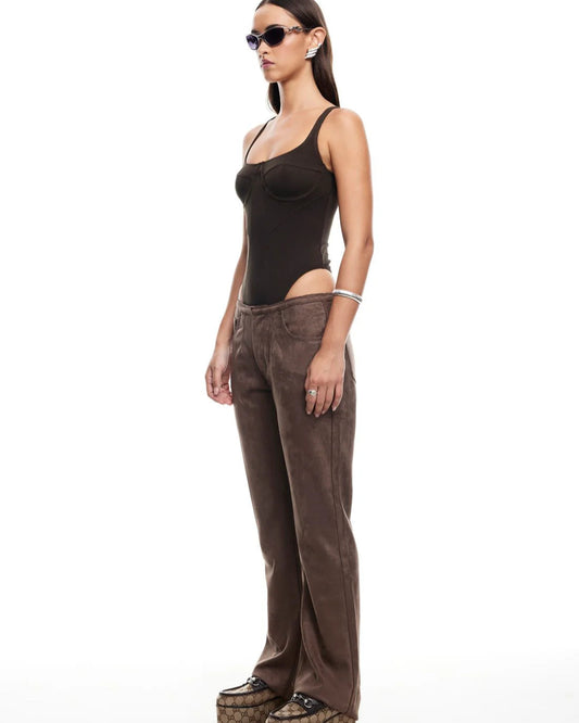 Je Taime Bodysuit - Chocolate