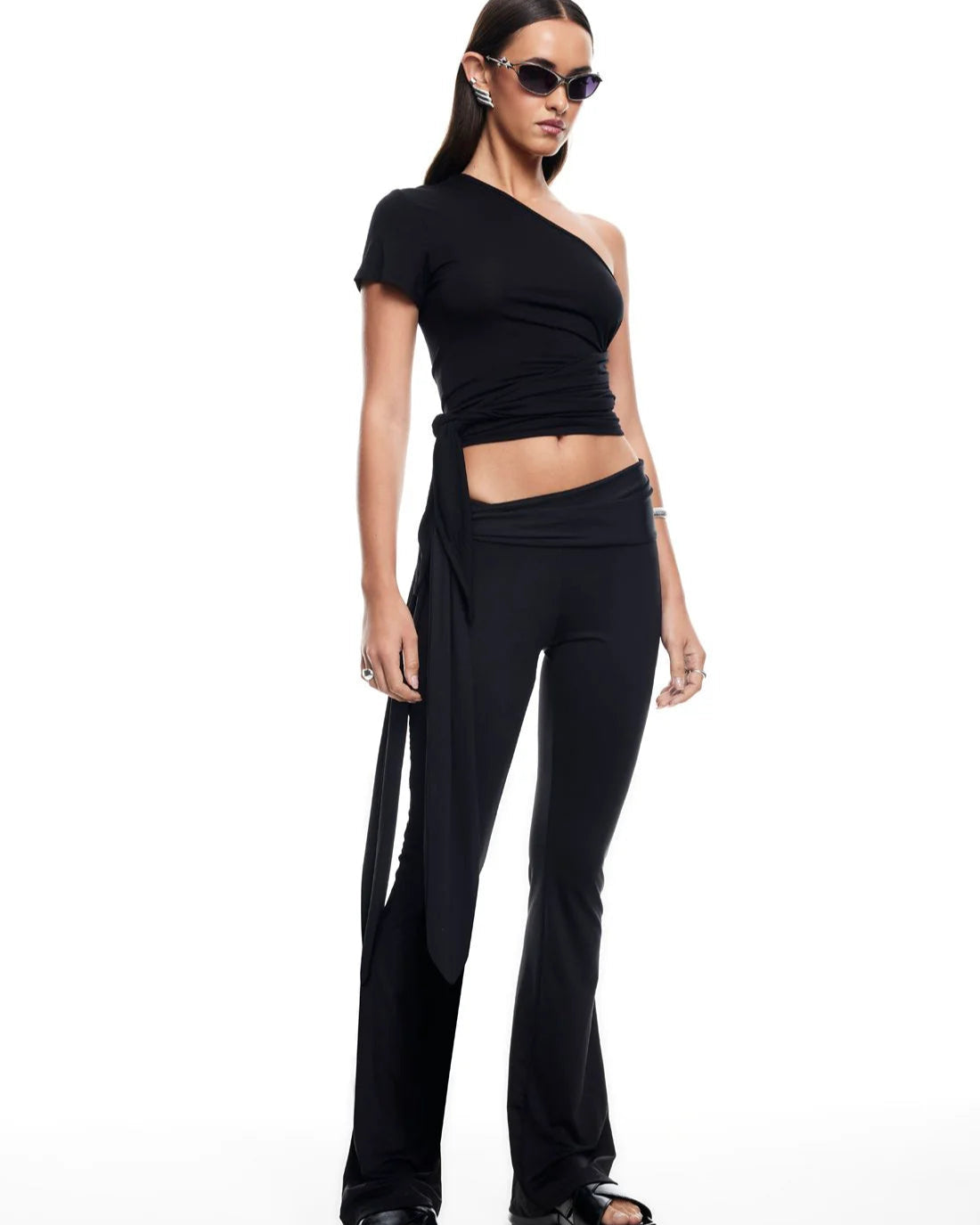 Cocoon Wrap Top - Onyx