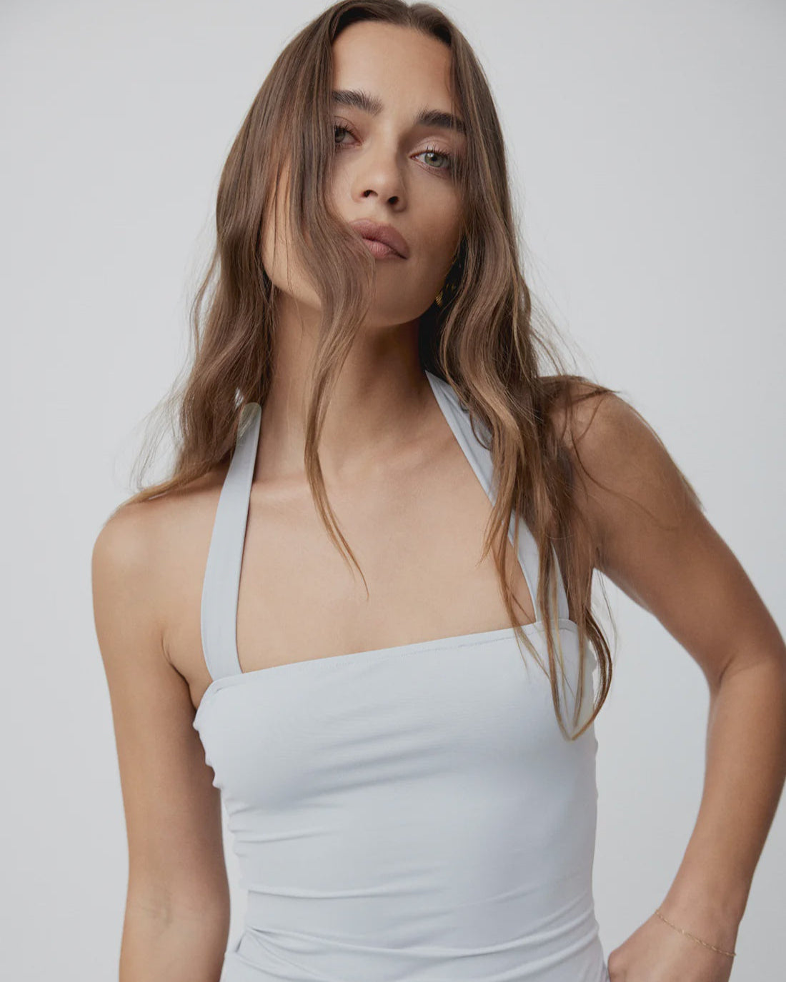 Rouje Halter Top - Smoke