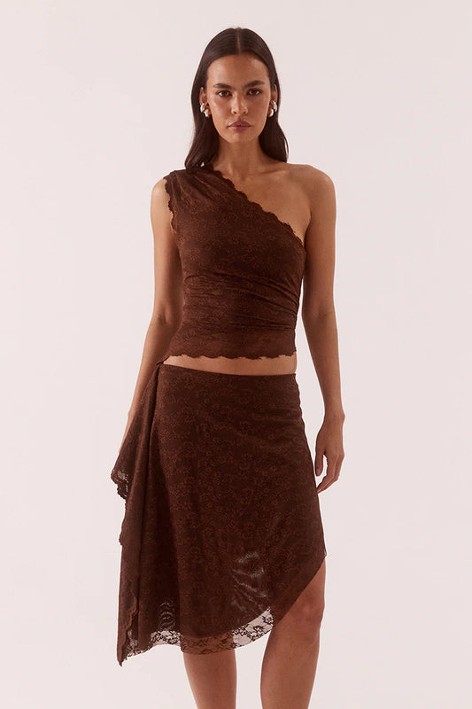 HARPER TOP - CHOCOLATE