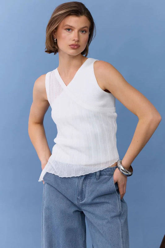 Duality Layered Tank - White