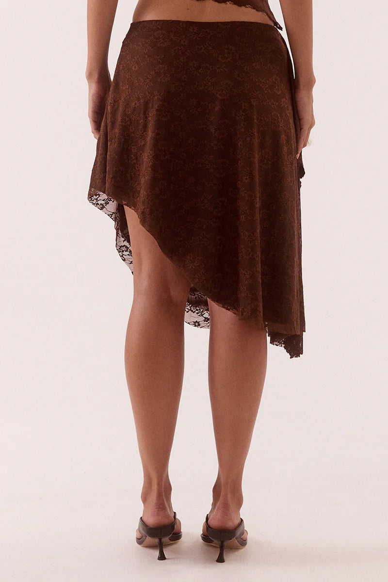 HARPER SKIRT - CHOCOLATE