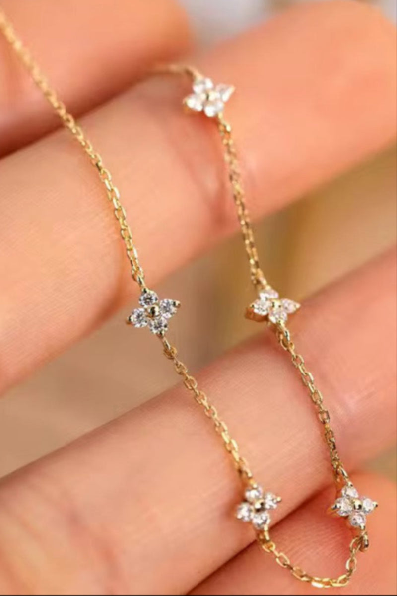 Fine Crystal Daisy Bracelet