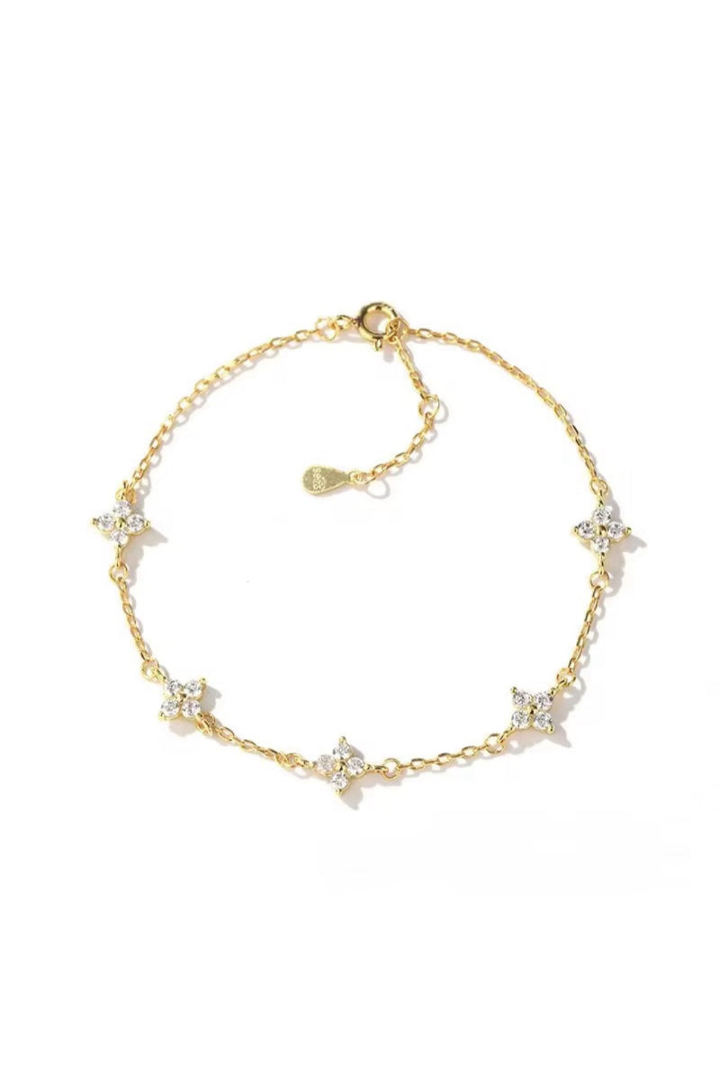 Fine Crystal Daisy Bracelet