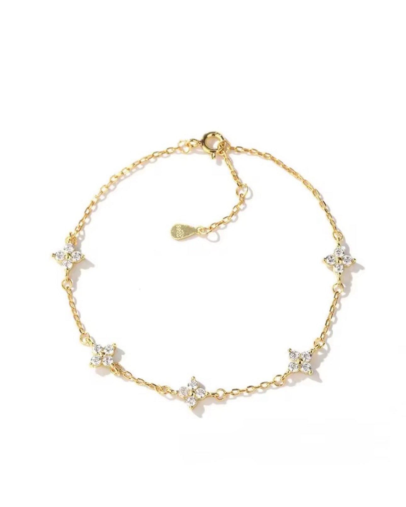 Fine Crystal Daisy Bracelet