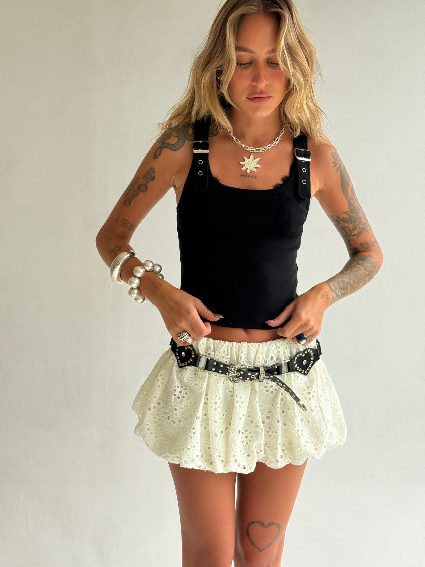 Dana Bubble Skirt - White