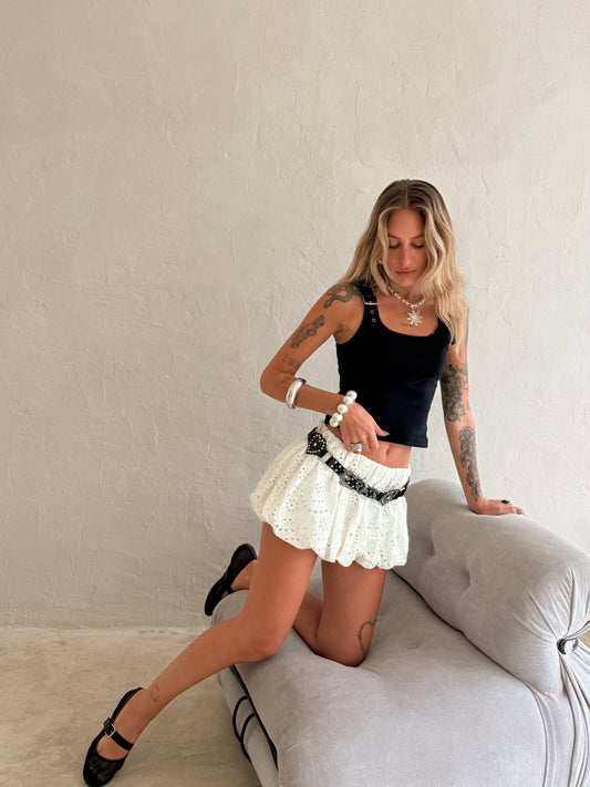 Dana Bubble Skirt - White