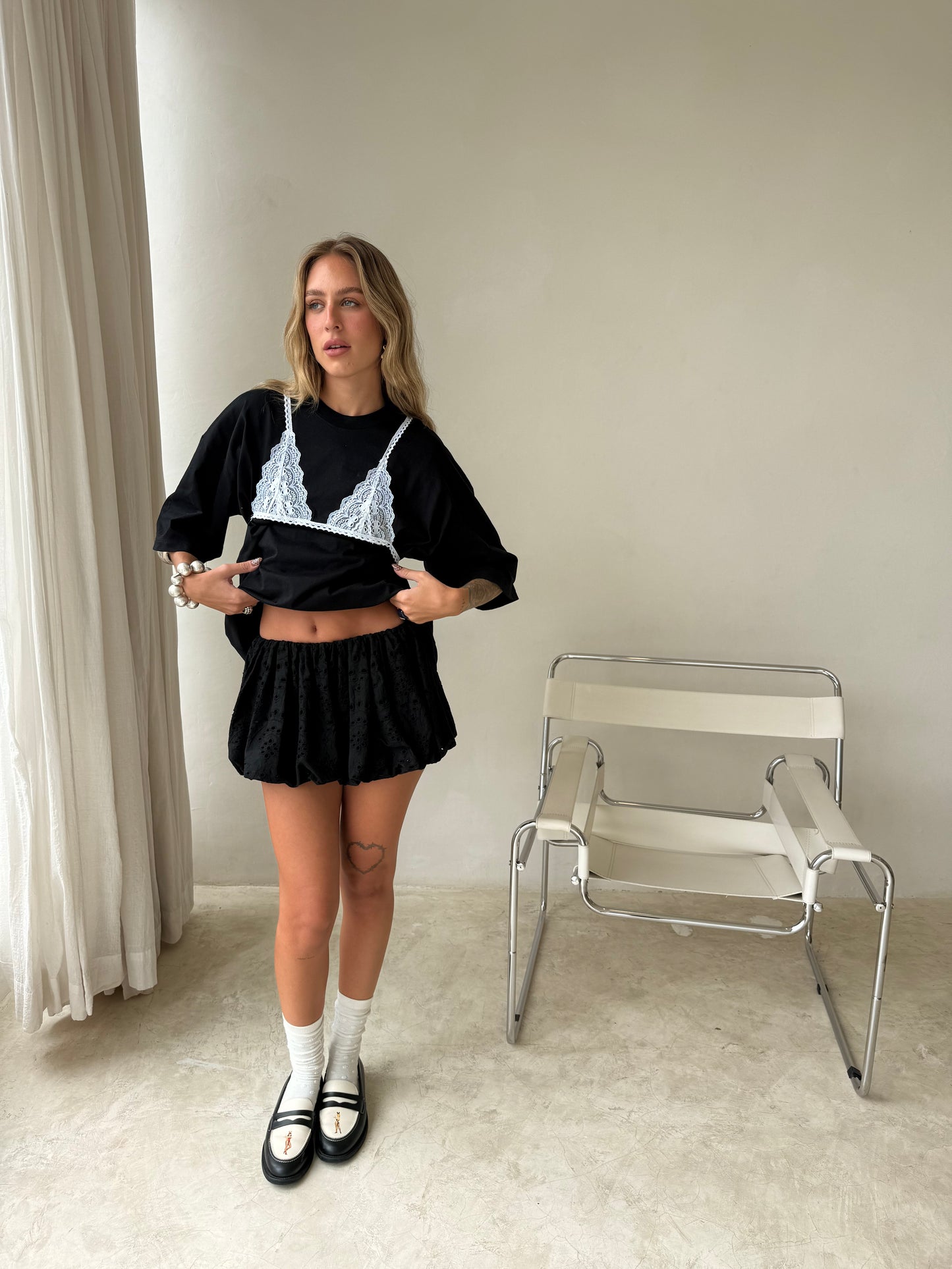 Dana Bubble Skirt - Black