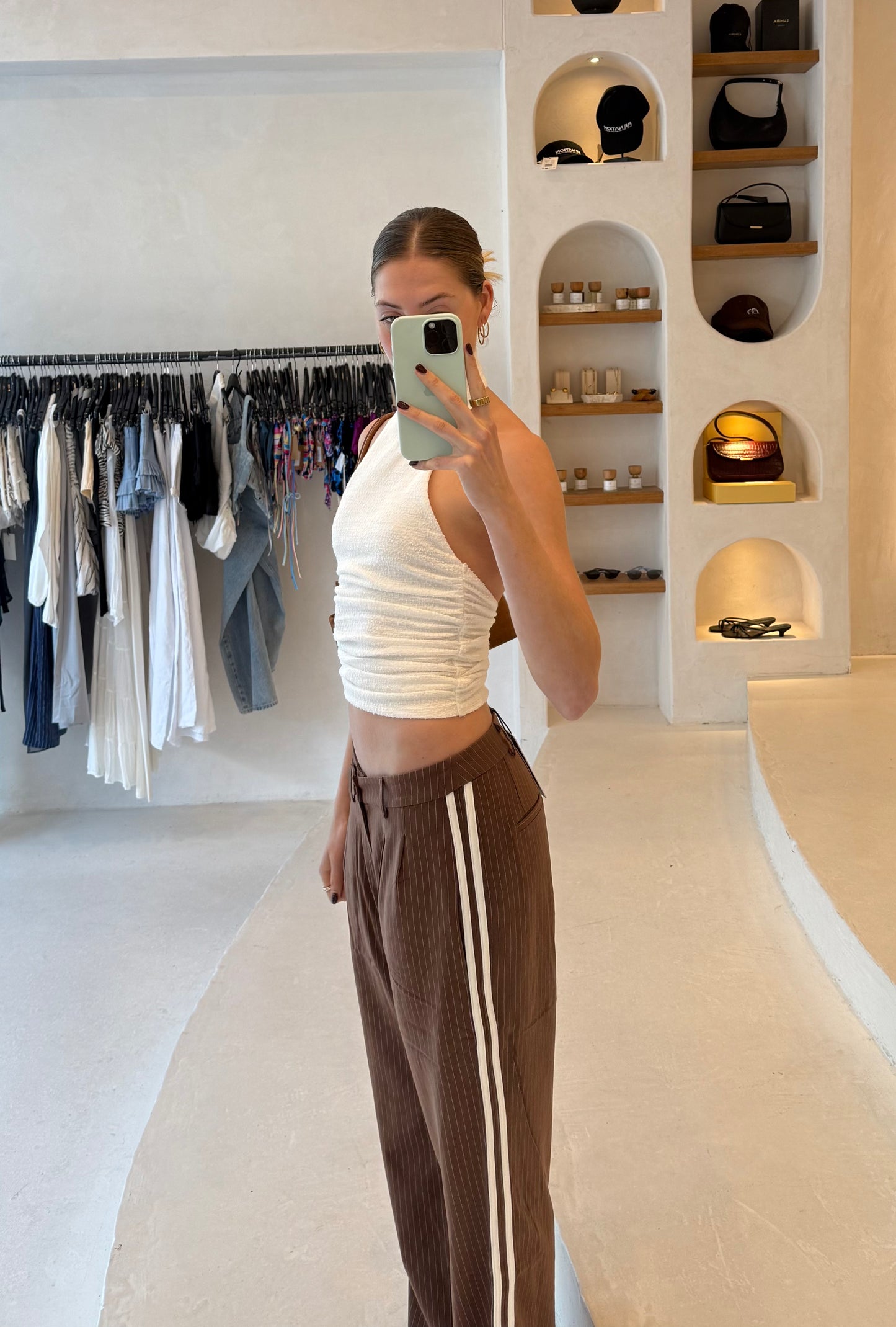 Egan Pant - Brown strip