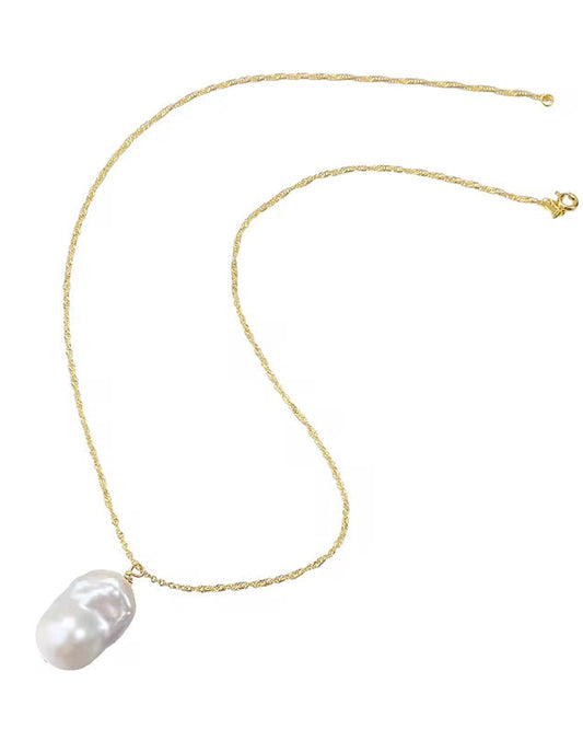 Baroque Pearl Pendant Necklace