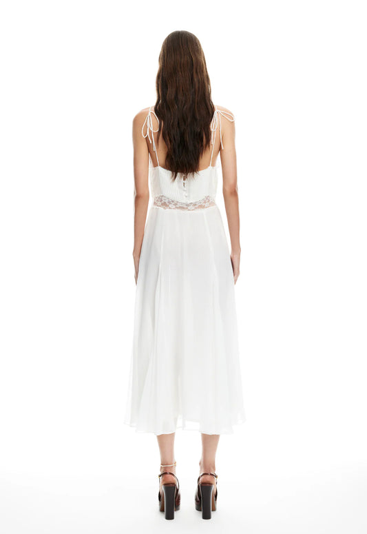 HARMONY MIDI DRESS - PEARL