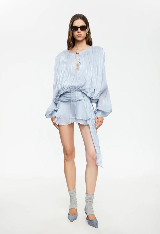 ELEMENTS MINI DRESS - BABY BLUE