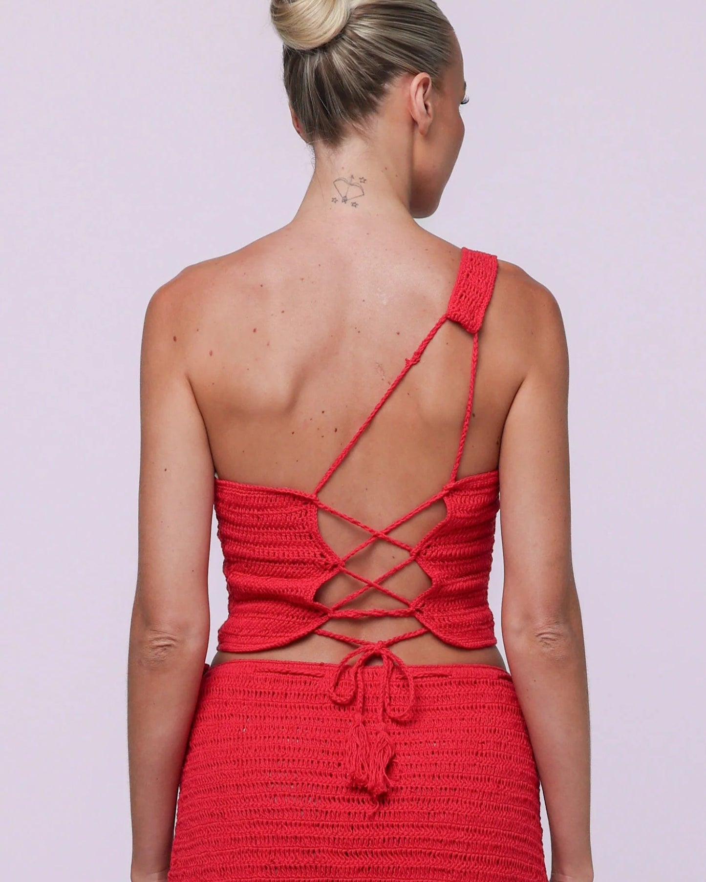 Lily Crochet Top - Red