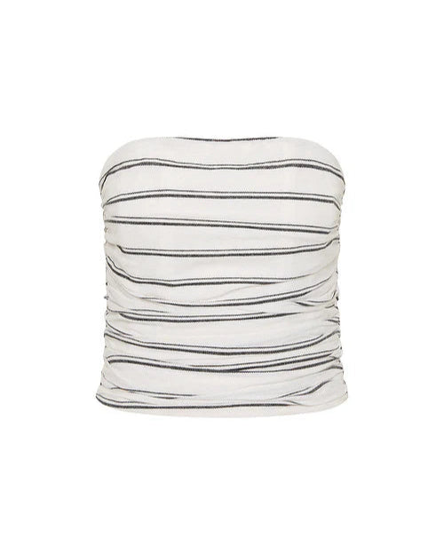 Jane Bustier Noir Stripe