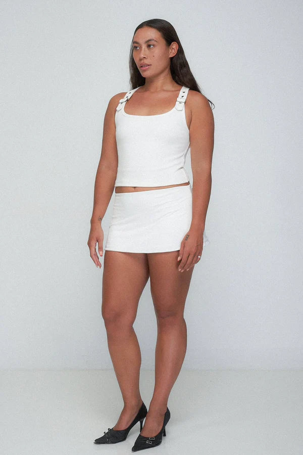 Enperanza Buckle Top - Ivory