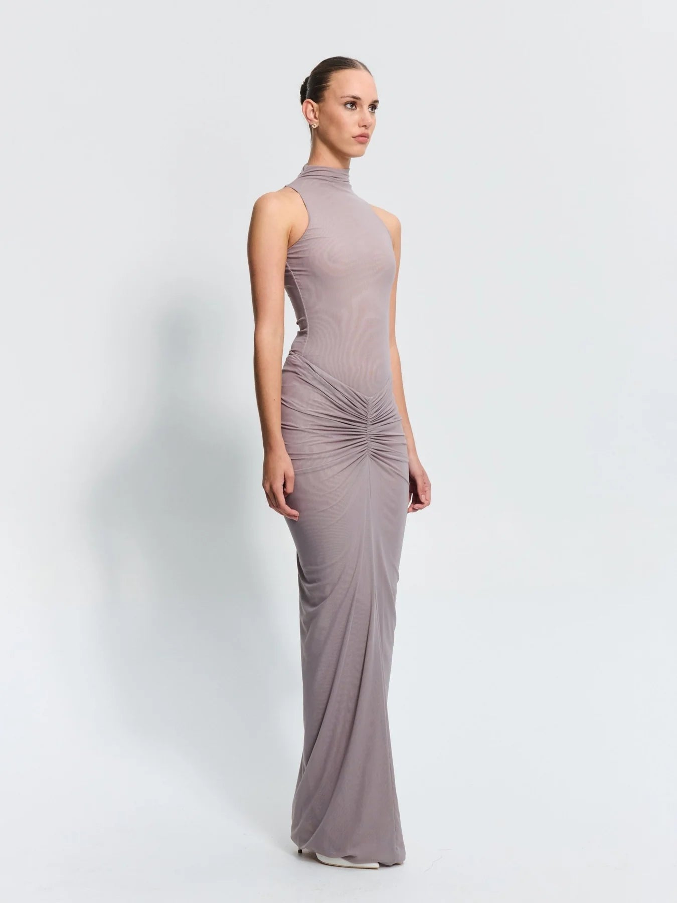 Pilar Mesh Skirt - Mushroom