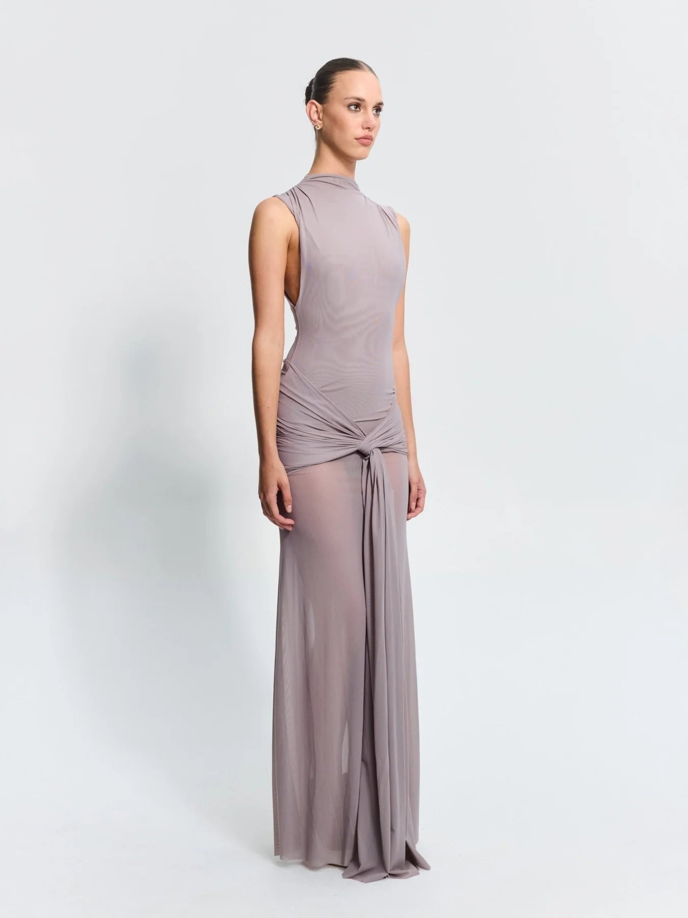 Roza Maxi Dress - Mushroom