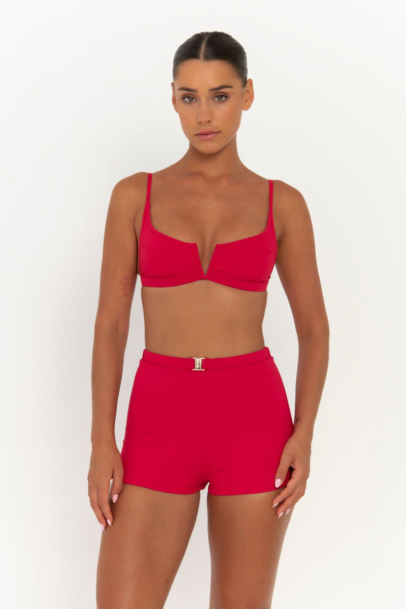 GIA SHORTS - STRAWBERRY RIB