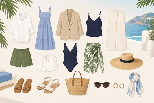 A Resort Capsule Wardrobe Example in 16 Pieces