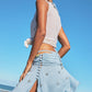 Fleur Two-Way Skirt - Blue