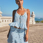 Fleur Two-Way Skirt - Blue