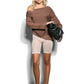 Chloe Off Shoulder Top - Mocha