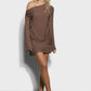Chloe Off Shoulder Top - Mocha