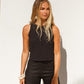 Nour Open Back Singlet - Black