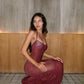 Siren Maxi Dress - Wine Red
