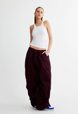 UTILITY PANT - BURGUNDY
