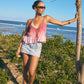 Plumeria Top - Ciel Rose