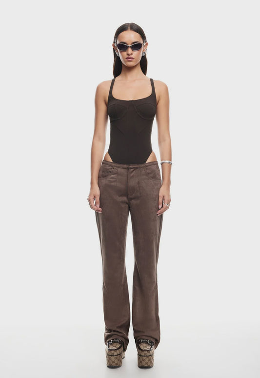Je Taime Bodysuit - Chocolate