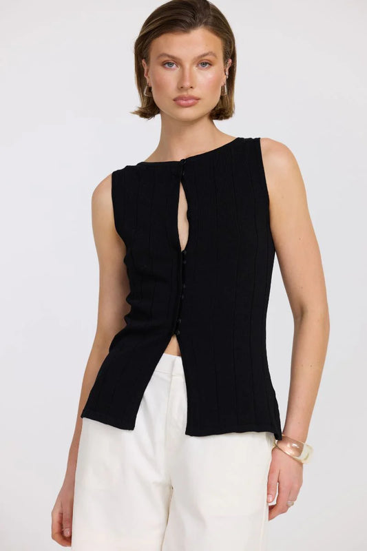Tranquil Knit Top - Black