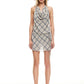 BANKS HALTER MINI DRESS - BEIGE PLAID