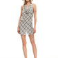 BANKS HALTER MINI DRESS - BEIGE PLAID