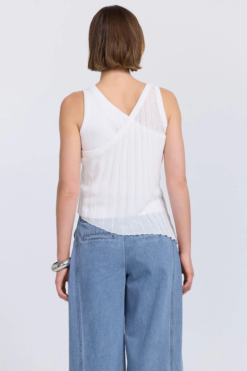 Duality Layered Tank - White
