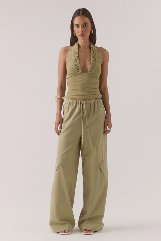 ALORA TOP - OLIVE