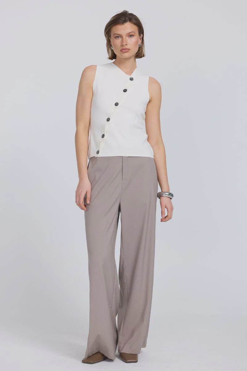 Astrid Knit Top - Almond