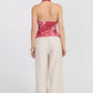 Flora Mesh Halter - Hibiscus