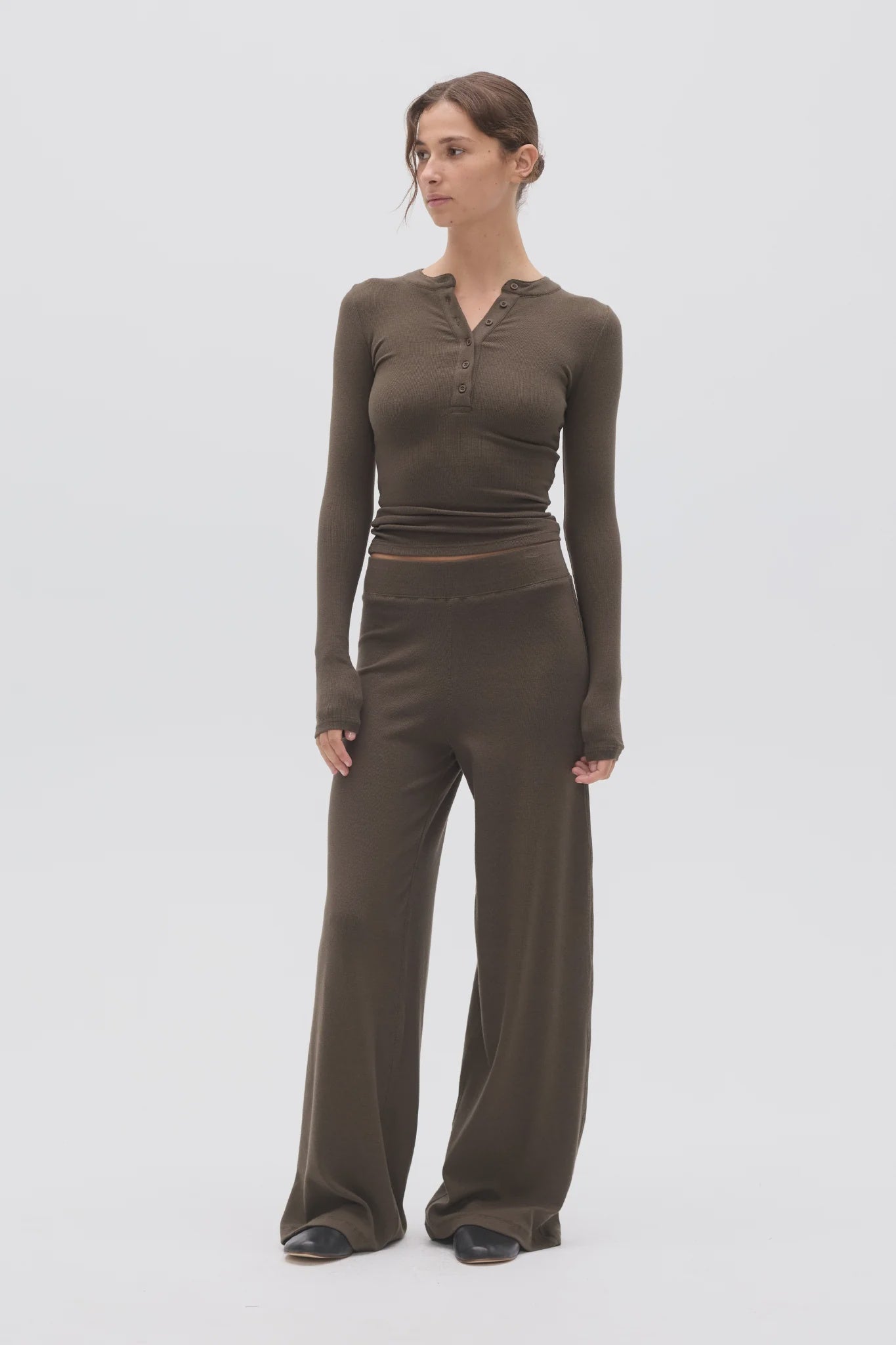 Searle Henley Top - Cedar