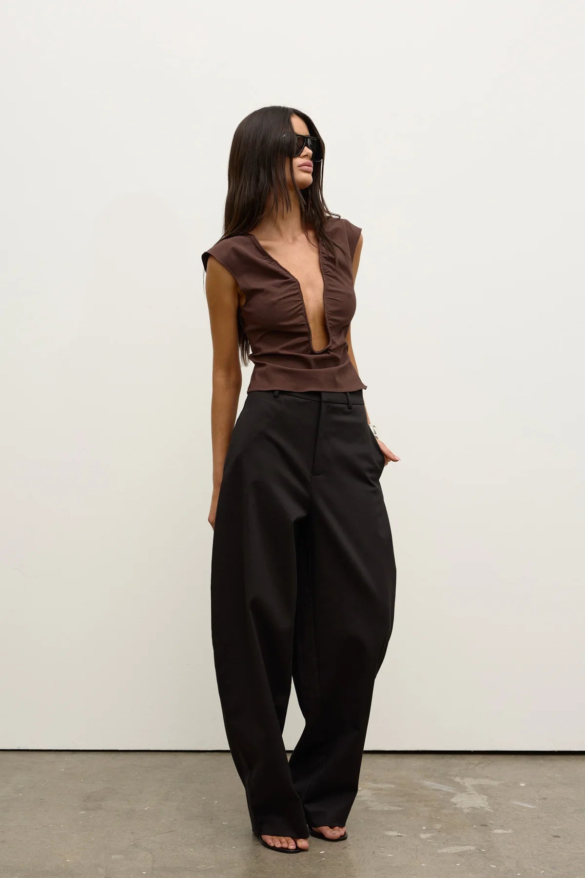 RANI TOP - CHOCOLATE