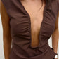 RANI TOP - CHOCOLATE