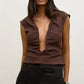 RANI TOP - CHOCOLATE