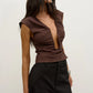 RANI TOP - CHOCOLATE