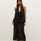 CLEA HALTER TOP - BLACK