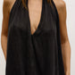 CLEA HALTER TOP - BLACK