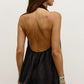 CLEA HALTER TOP - BLACK